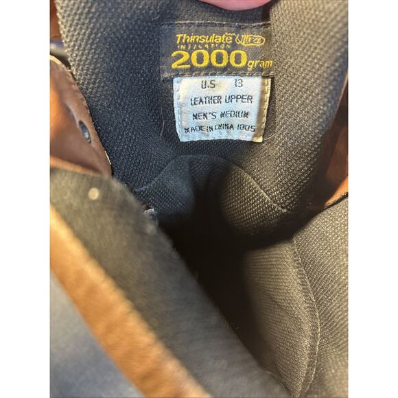 GUIDE GEAR 2000 g Thinsulate Ultra Brown Work Boots, Men's Sz 13 [BRC] - Picture 5 of 9